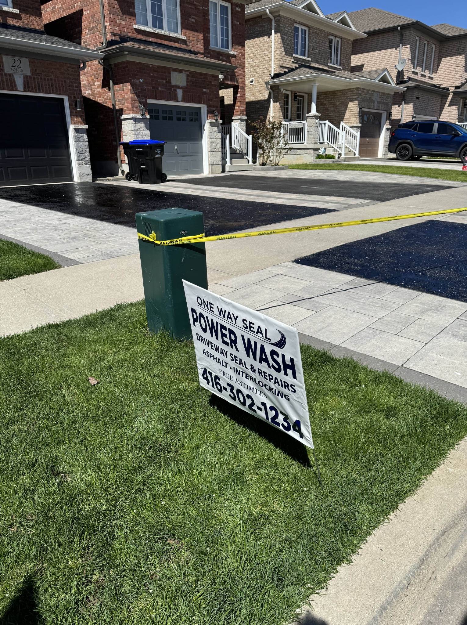Driveway sealing on luxury home in Bradford