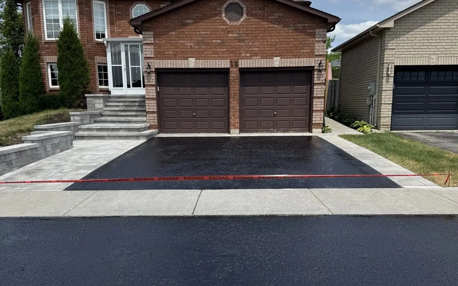Driveway sealing on luxury home in Bradford